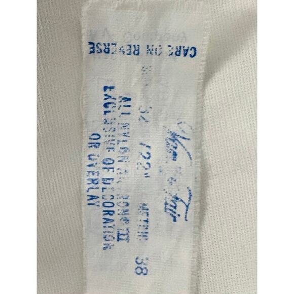 Vanity Fair Full Slip Dress Women’s Sz 32 Beige Floral Lace Details 1980’s VTG - Picture 8 of 11